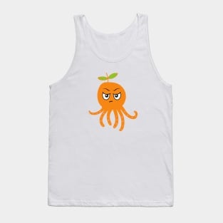 Angry Orange Octopus Tank Top